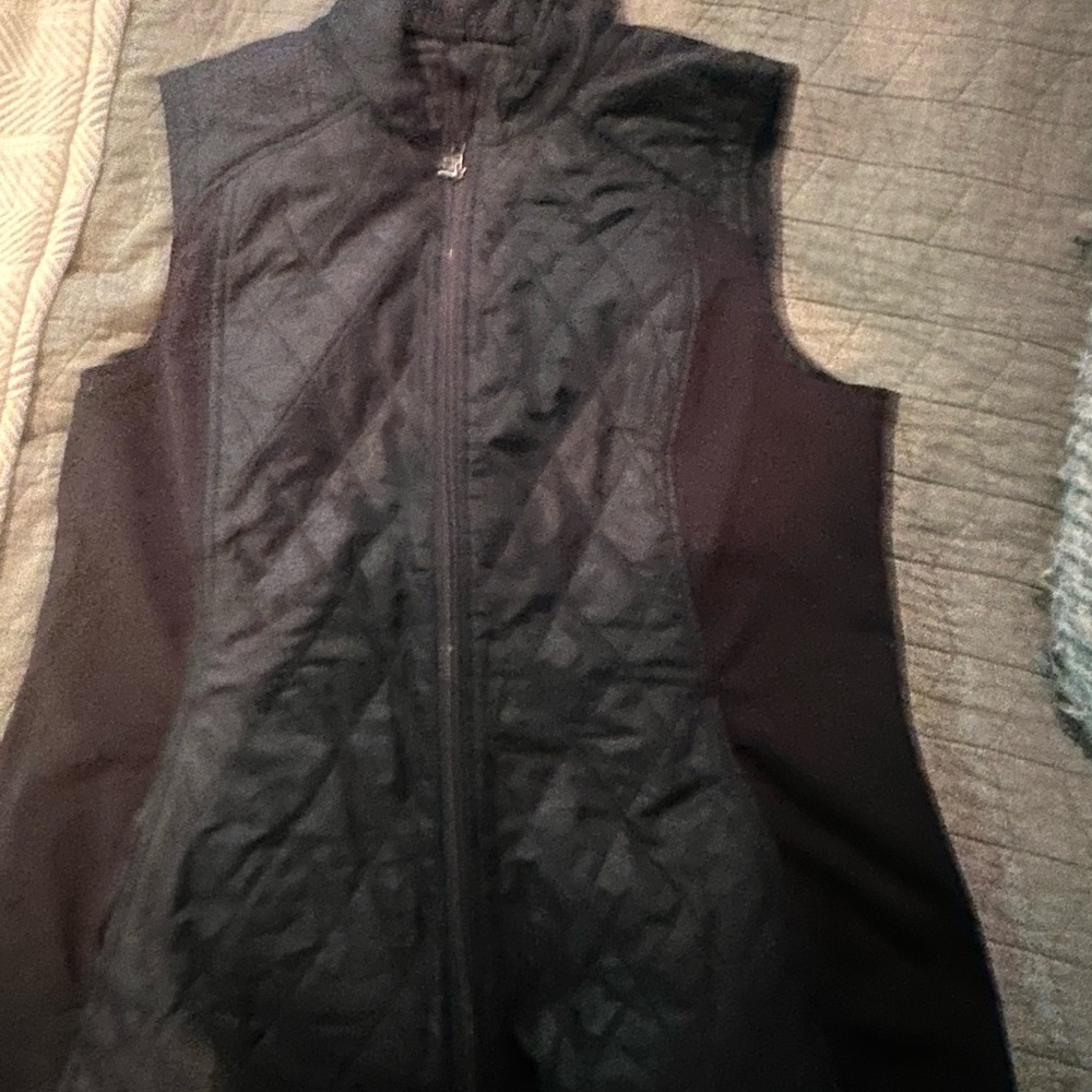Eddie Bauer Black Quilted Vest